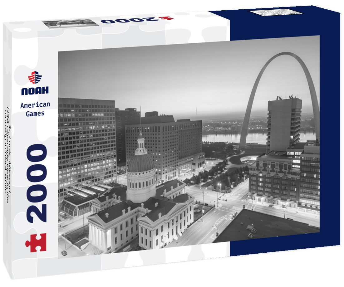 St. Louis, Missouri, USA cityscape view in the morning 2000pc PuzzleBlack and White