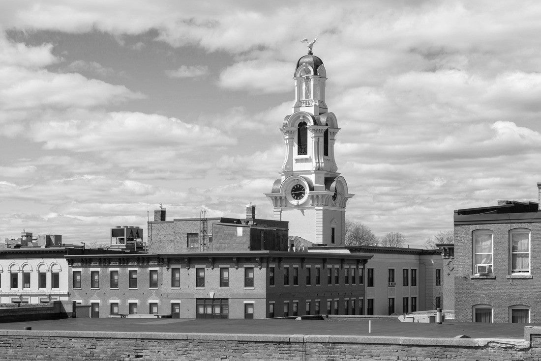 Lawrence City Hall at 200 Common Street in downtown Lawrence, Massachusetts MA, USA 2000pc PuzzleBlack and White
