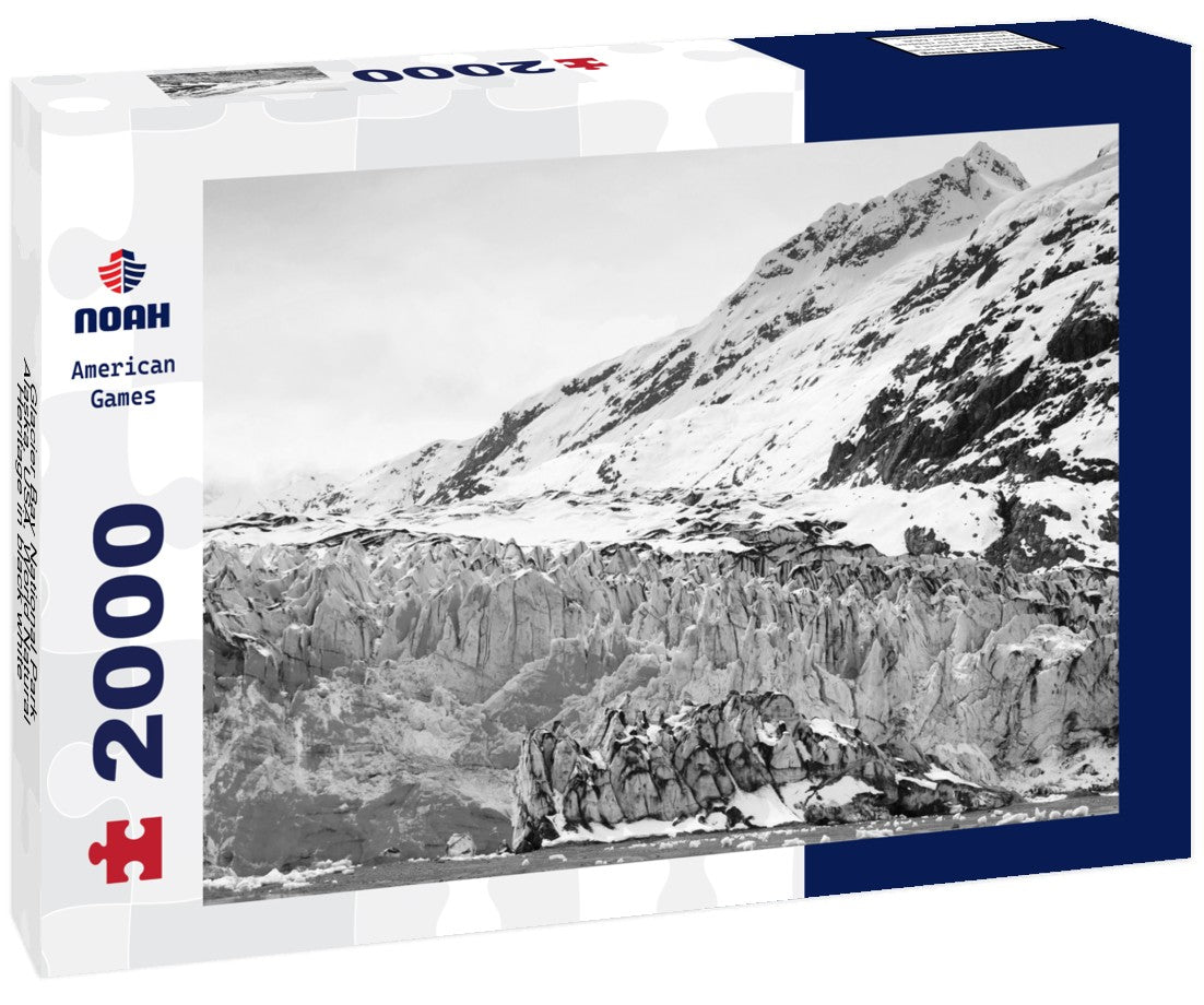 Glacier Bay National Park, Alaska, USA, World Natural Heritage 2000pc PuzzleBlack and White