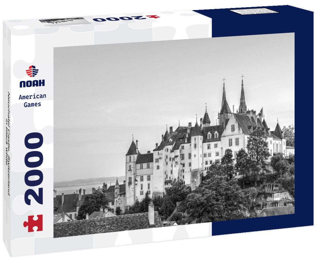 Neuchatel Castle, Switzerland 2000pc PuzzleBlack and White