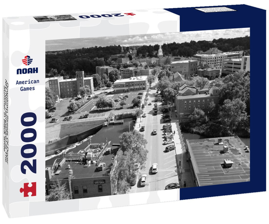 Downtown Streets Of Dover, NH (New Hampshire) In The Summer 2000pc PuzzleBlack and White