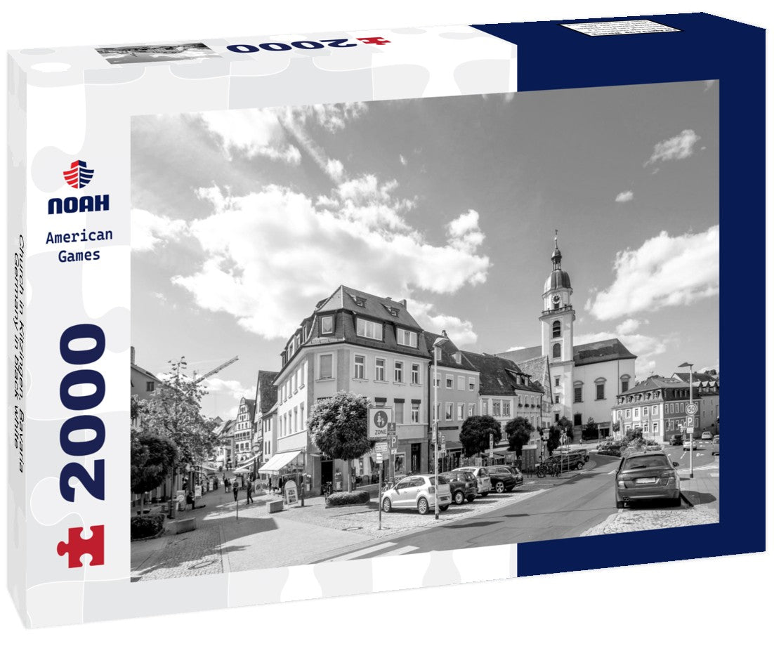 Church in Kitzingen, Bavaria, Germany 2000pc PuzzleBlack and White