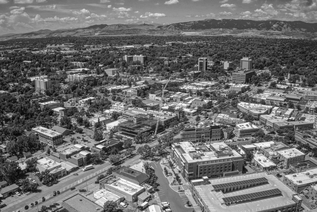 Fort Collins, Colorado during Summer 2000pc PuzzleBlack and White
