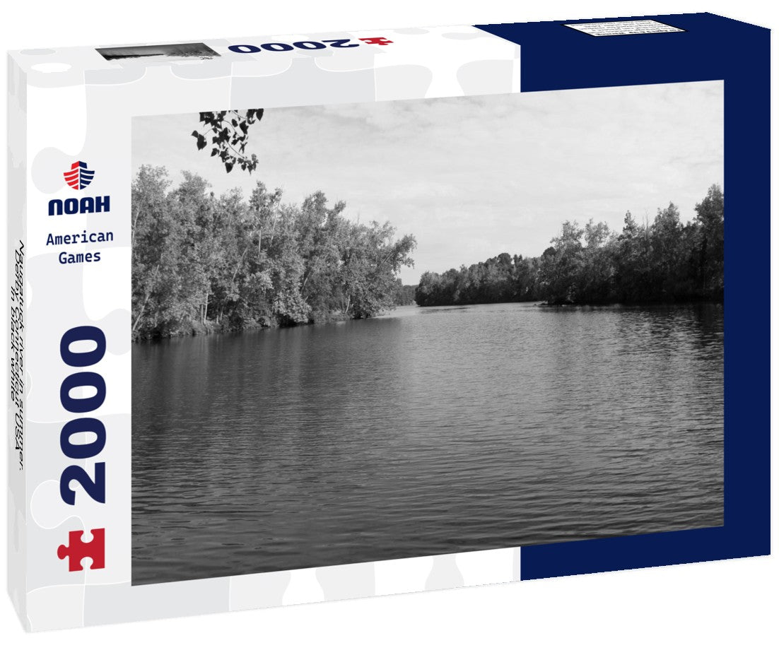 Naugatuck river in summer. Derby Connecticut USA 2000pc PuzzleBlack and White