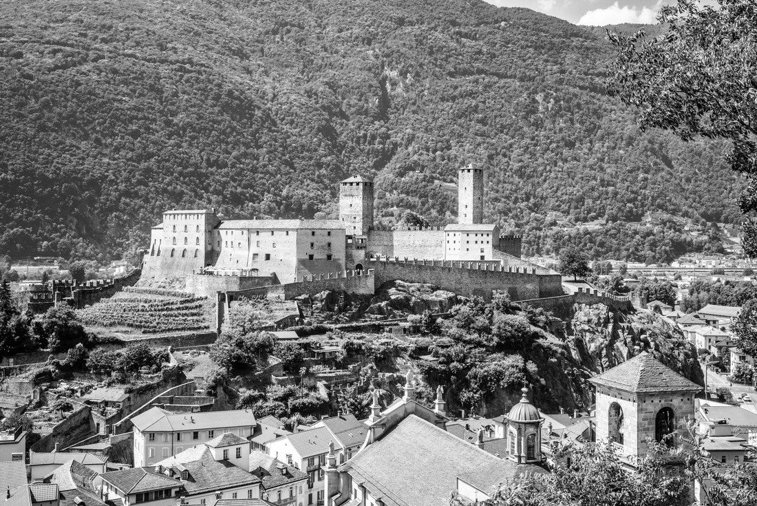 Bellinzona Museum Castelgrande Castle 2000pc PuzzleBlack and White
