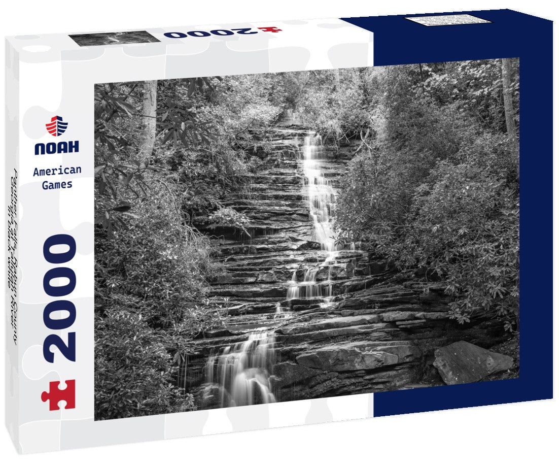Panther Falls, Rabun County, Georgia at Tallulah River 2000pc PuzzleBlack and White