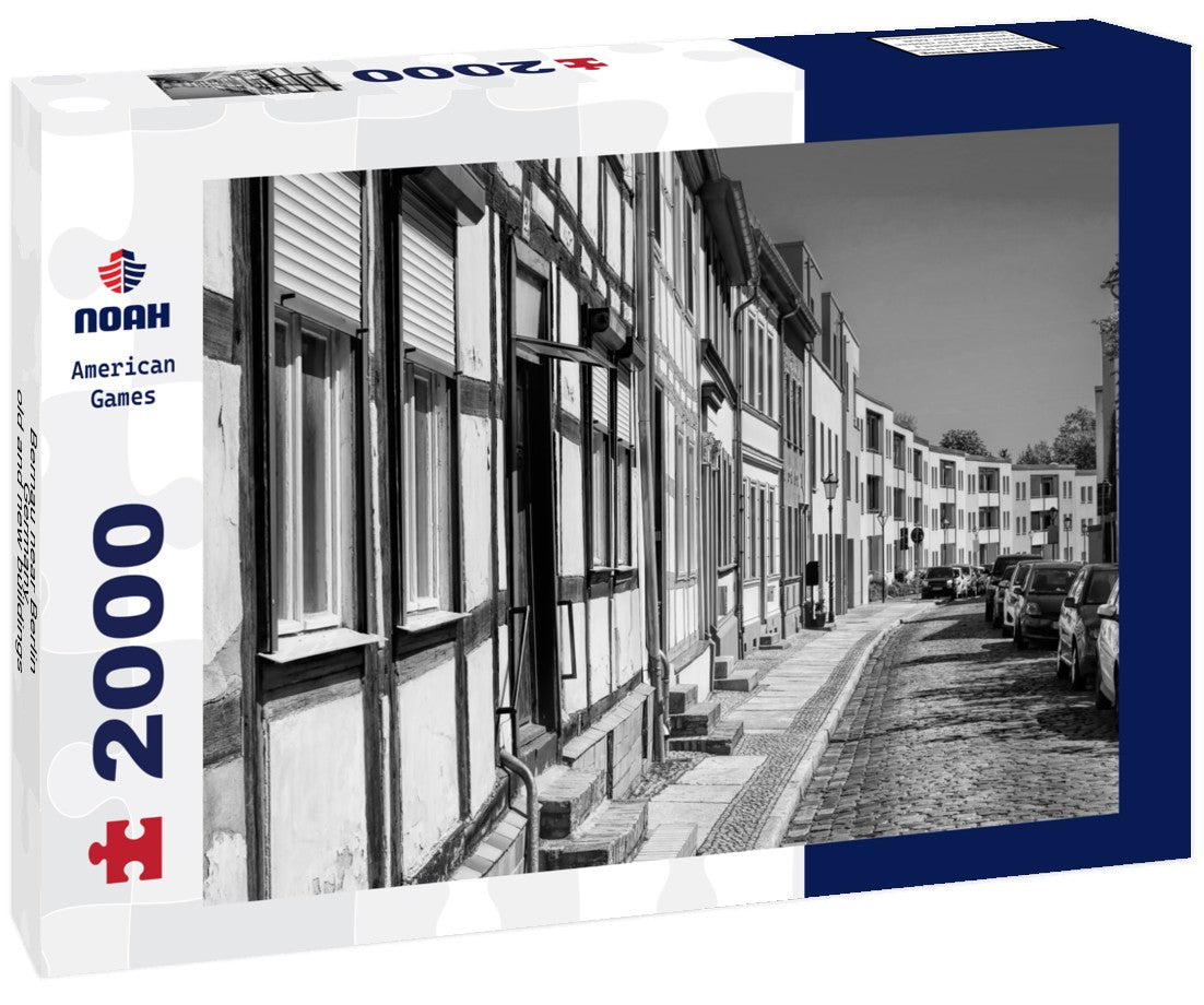 Bernau near Berlin, Germany - old and new buildings 2000pc PuzzleBlack and White
