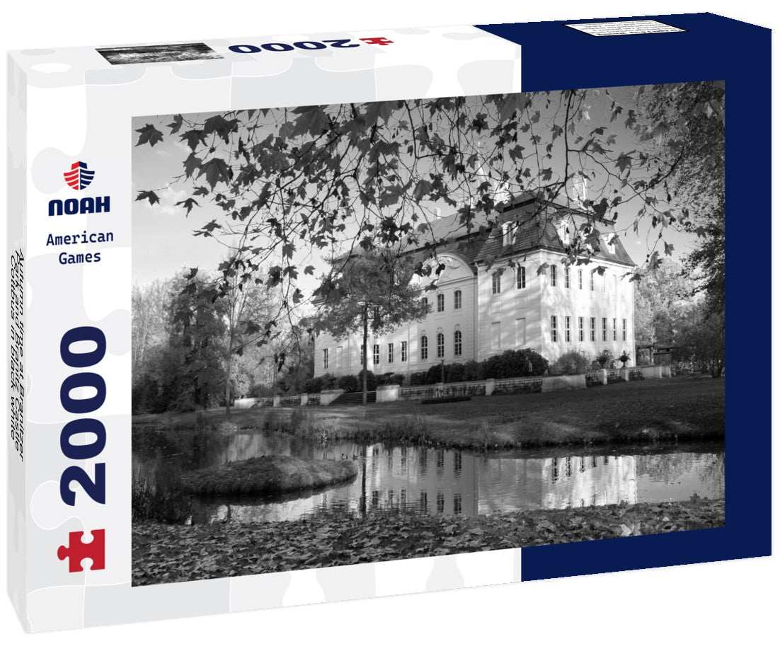 Autumn time at Branitzer Park and Branitz Castle, Cottbus 2000pc PuzzleBlack and White