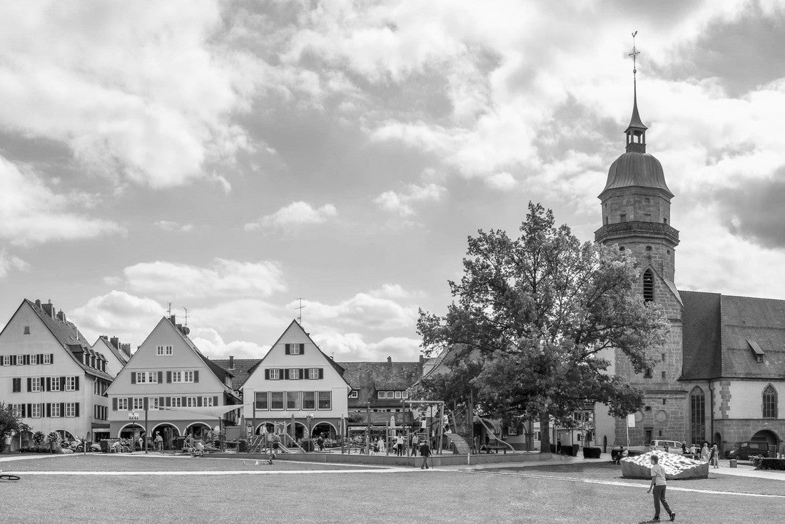 City Church in Freudenstadt, Black Forest, Germany 2000pc PuzzleBlack and White