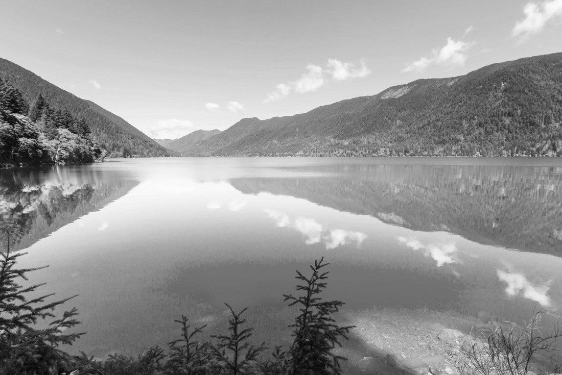 Noah Jigsaw Puzzle Lake Crescent at Olympic National Park, Washington, USA in black white 2000 pieces
