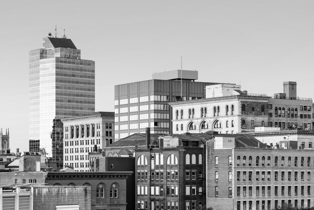 Worcester, Massachusetts, USA skyline at twilight 2000pc PuzzleBlack and White