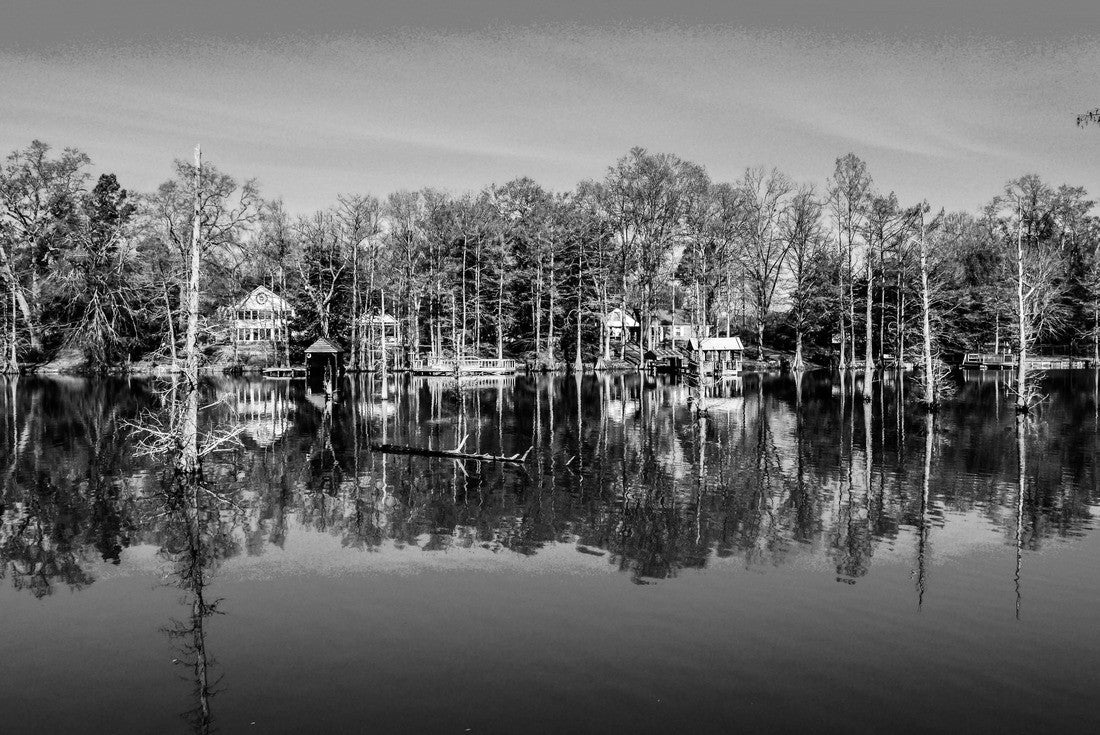 Quachita River - Monroe, Louisiana 2000pc PuzzleBlack and White