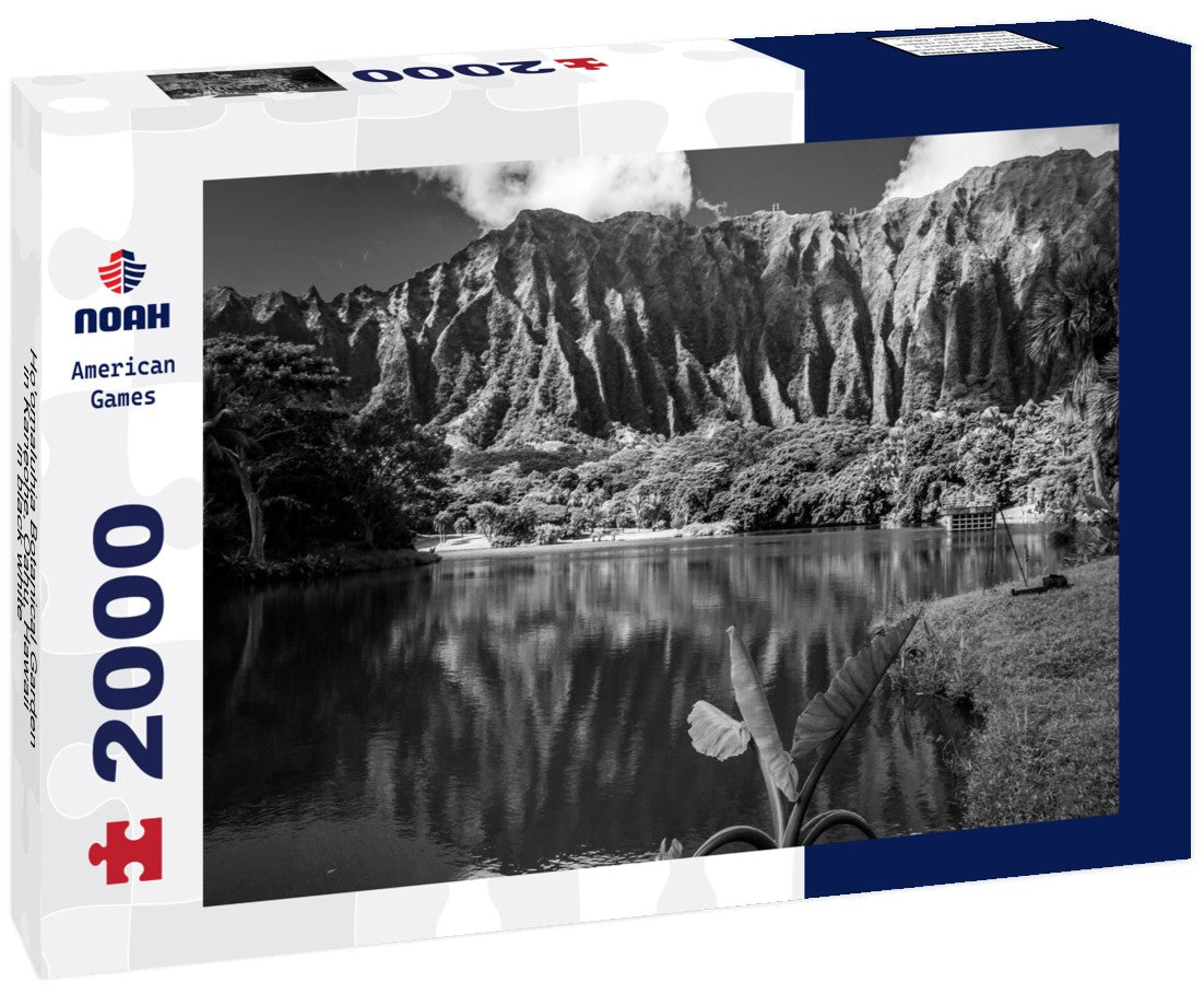 Ho'omaluhia Botanical Garden in Kaneohe, Oahu, Hawaii 2000pc PuzzleBlack and White