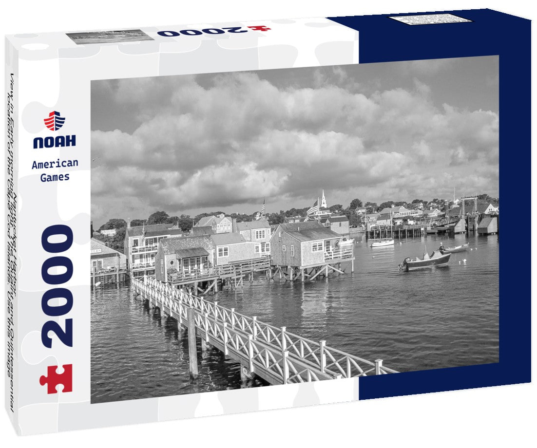 Nantucket Harbor - Morning light - Cape Cod Islands - Massachusetts 2000pc PuzzleBlack and White