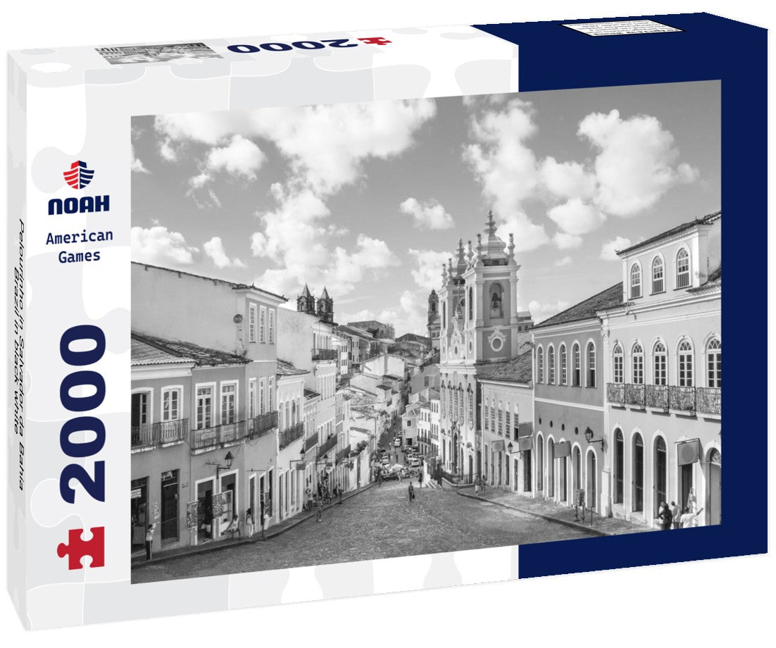Pelourinho in Salvador da Bahia, Brazil 2000pc PuzzleBlack and White