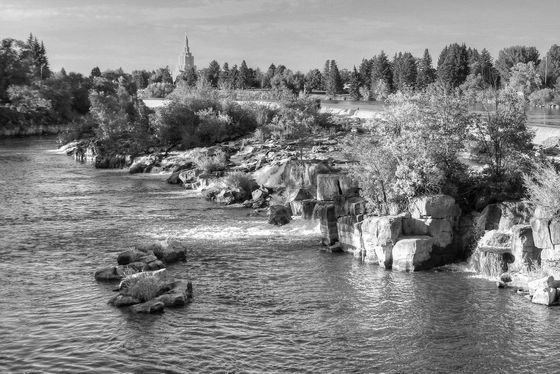 Idaho Falls, Idaho 2000pc PuzzleBlack and White