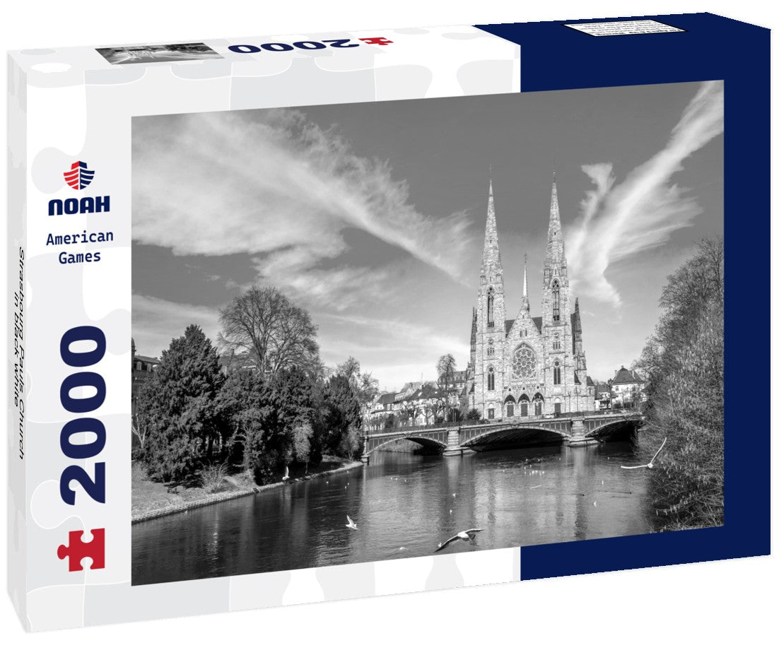 Strasbourg Pauls Church 2000pc PuzzleBlack and White