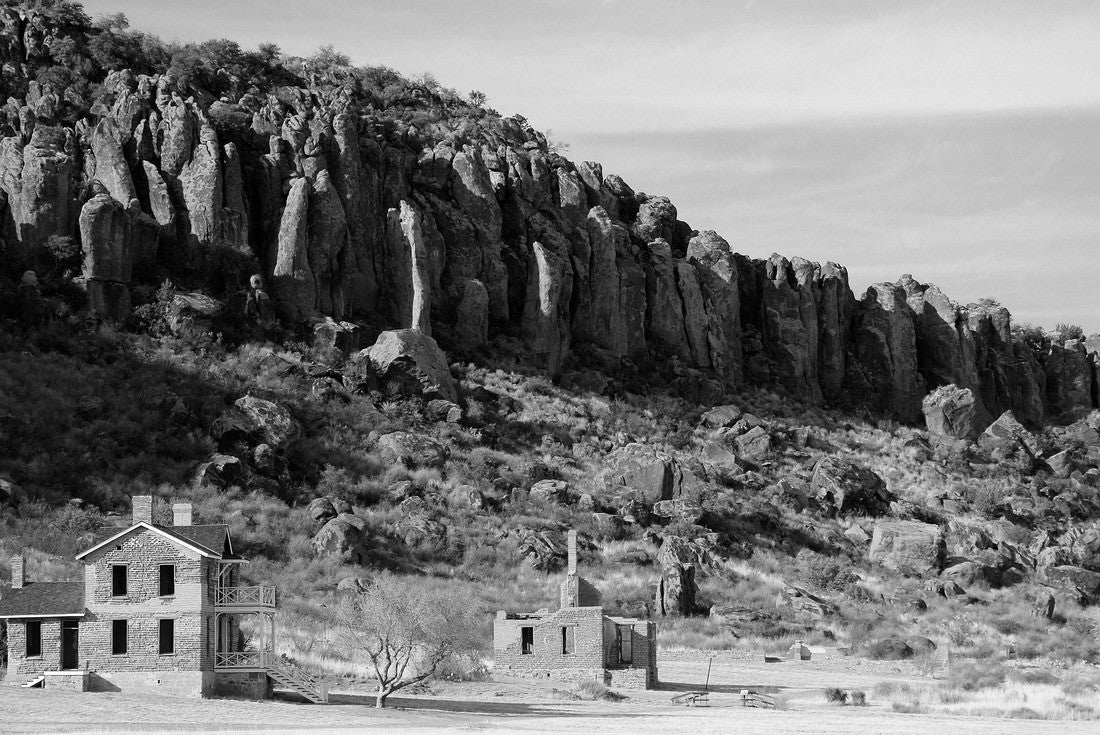 Fort Davis National Historic Site, Home of the Legendary Buffalo Soldiers, Alpine, Texas 2000pc PuzzleBlack and White