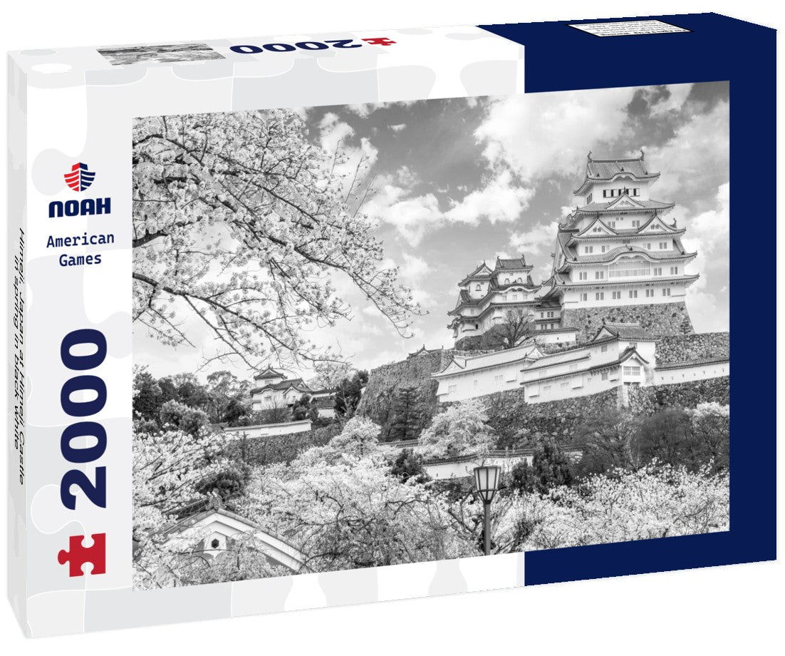 Himeji, Japan at Himeji Castle in spring 2000pc PuzzleBlack and White