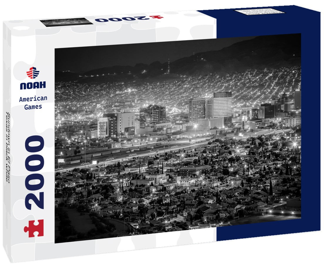 Sundown in El Paso, Texas 2000pc PuzzleBlack and White