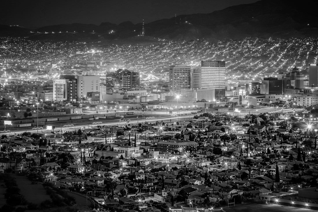 Sundown in El Paso, Texas 2000pc PuzzleBlack and White