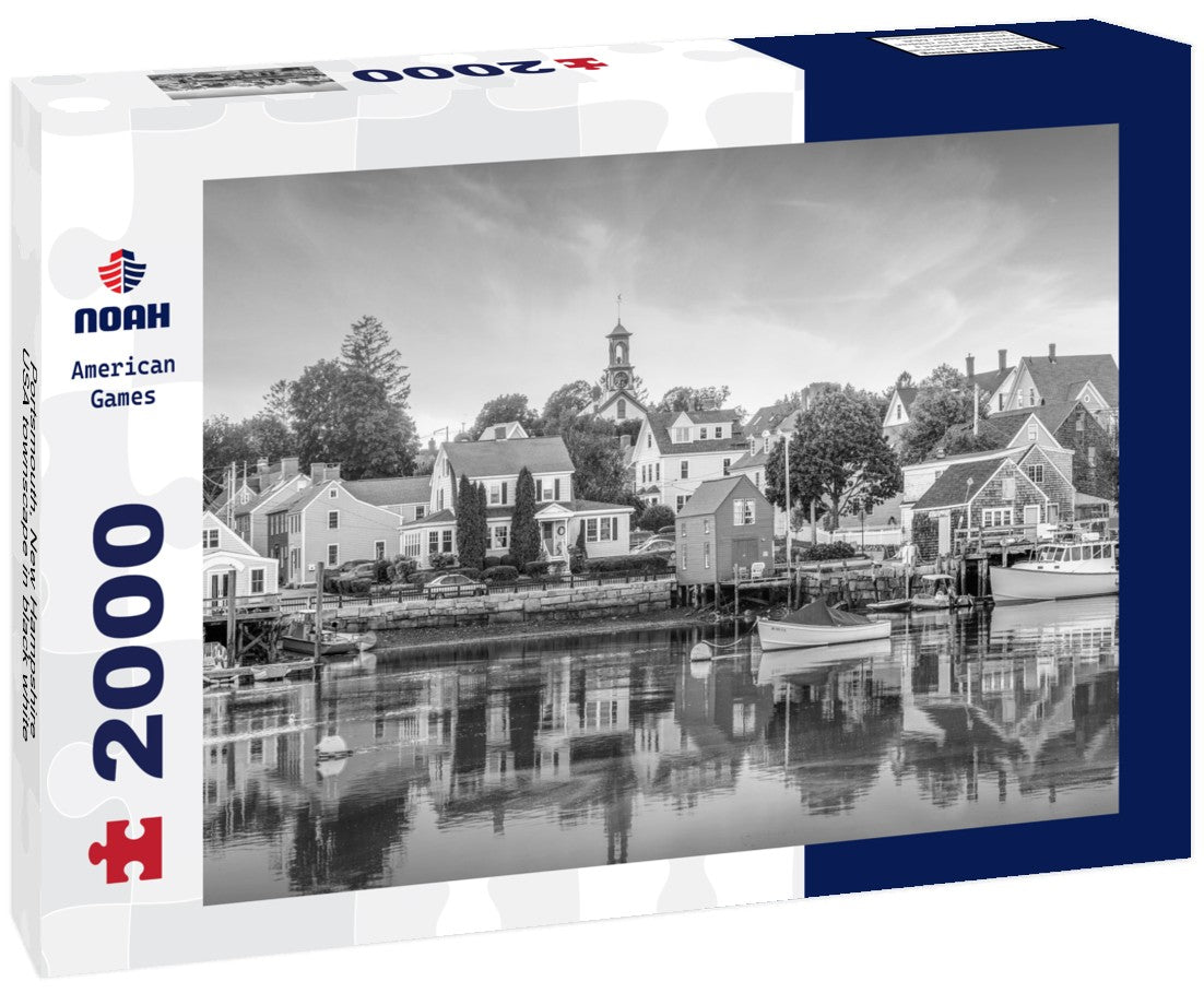 Portsmouth, New Hampshire, USA townscape 2000pc PuzzleBlack and White