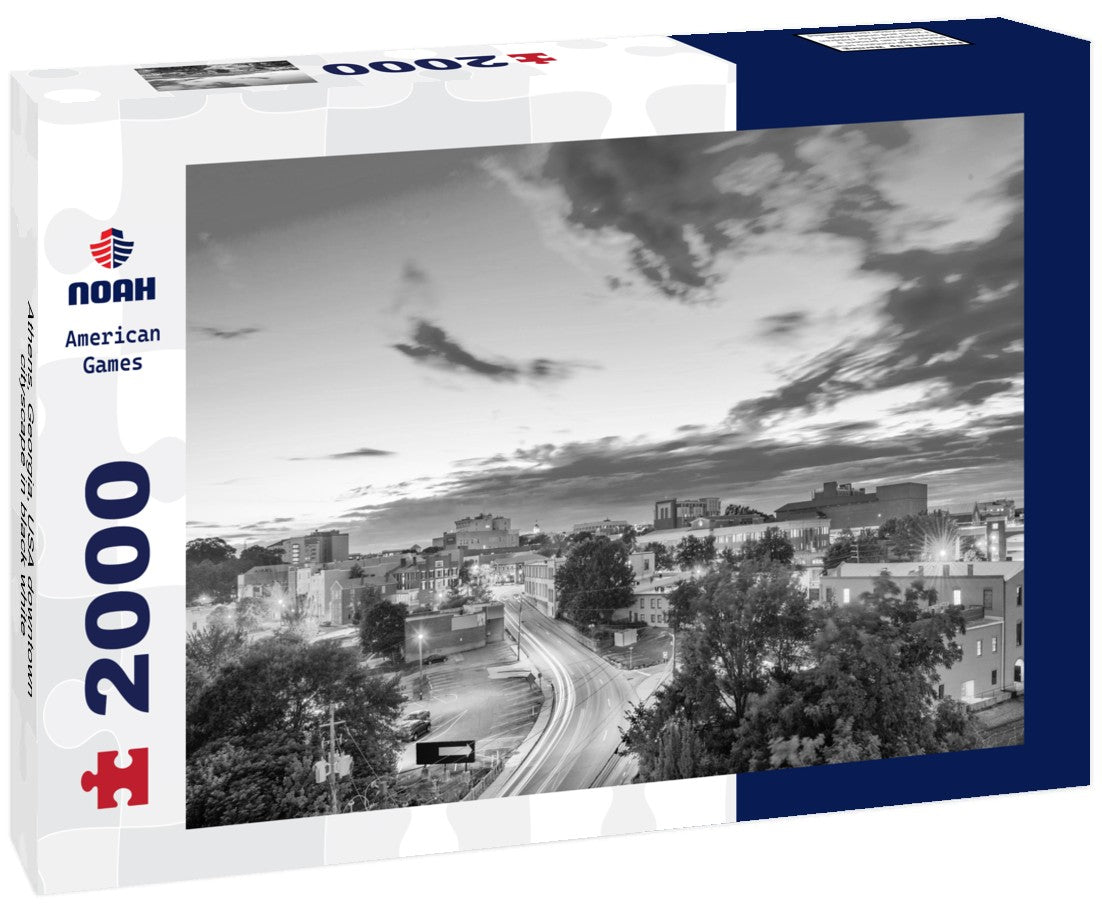 Athens, Georgia, USA downtown cityscape 2000pc PuzzleBlack and White