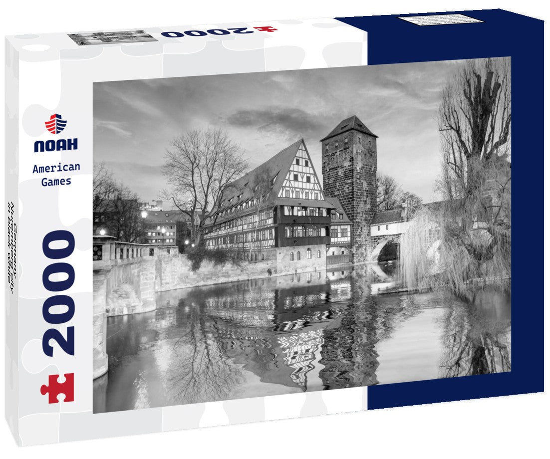 Germany - Nuremberg city 2000pc PuzzleBlack and White
