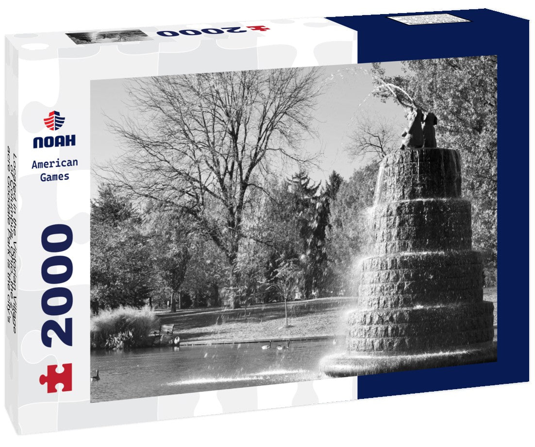 Located in the Victorian Village of Columbus, Ohio, the 27-acre Goodale Park is the city's oldest park 2000pc PuzzleBlack and White