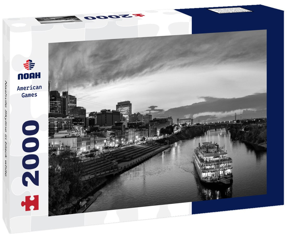 Nashvile Skyline 2000pc PuzzleBlack and White