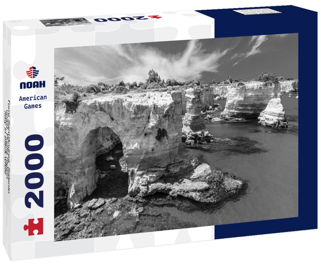 Torre Sant'Andrea, Salento coast, Puglia region, Italy 2000pc PuzzleBlack and White