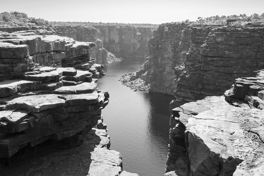 King George River Gorge, Kimberley, Australia 2000pc PuzzleBlack and White