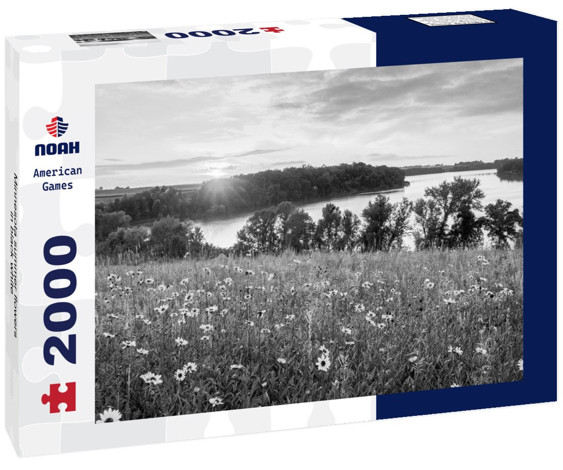 Minnesota summer flowers 2000pc PuzzleBlack and White