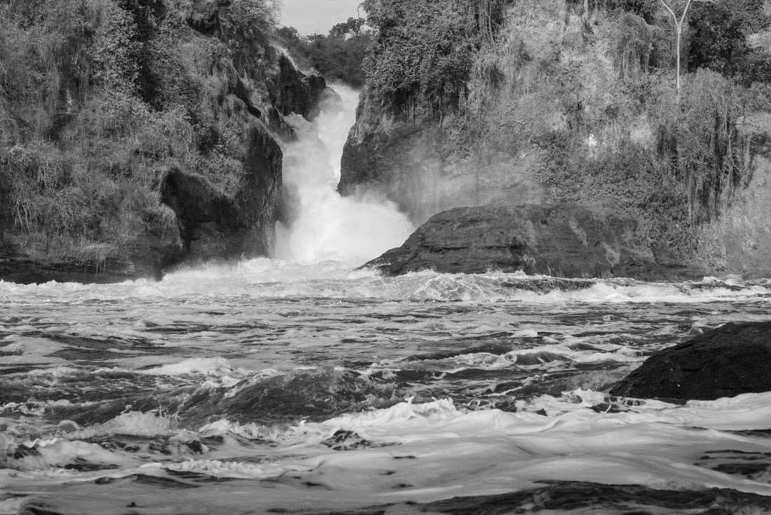 Noah Jigsaw Puzzle Nile River - Murchison Falls N.P. - Uganda in black white 2000 pieces