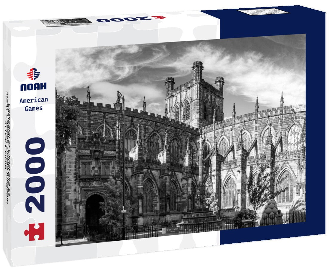 Cathedral of Christ and St. Mary, Chester, United Kingdom 2000pc PuzzleBlack and White