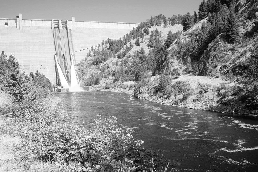 Dworshak Dam Concrete Gravity North Fork Clearwater River Idaho 2000pc PuzzleBlack and White