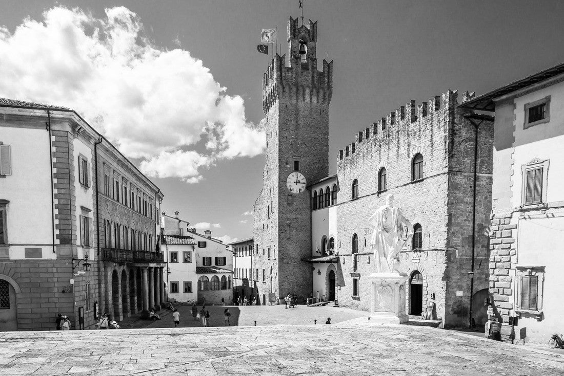 Beautiful view of Arezzo city and suburbs in eastern Tuscany, Italy 2000pc PuzzleBlack and White
