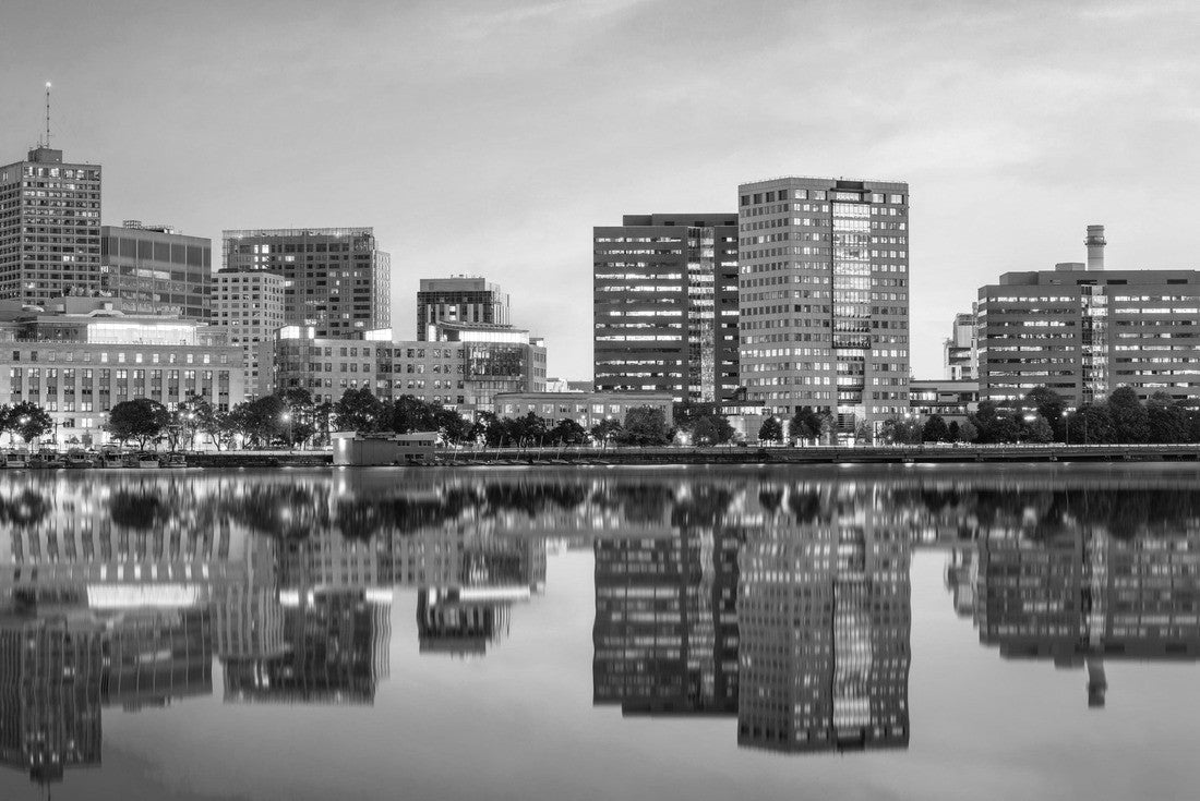 Cambridge, Massachusetts, USA skyline at dusk 2000pc PuzzleBlack and White