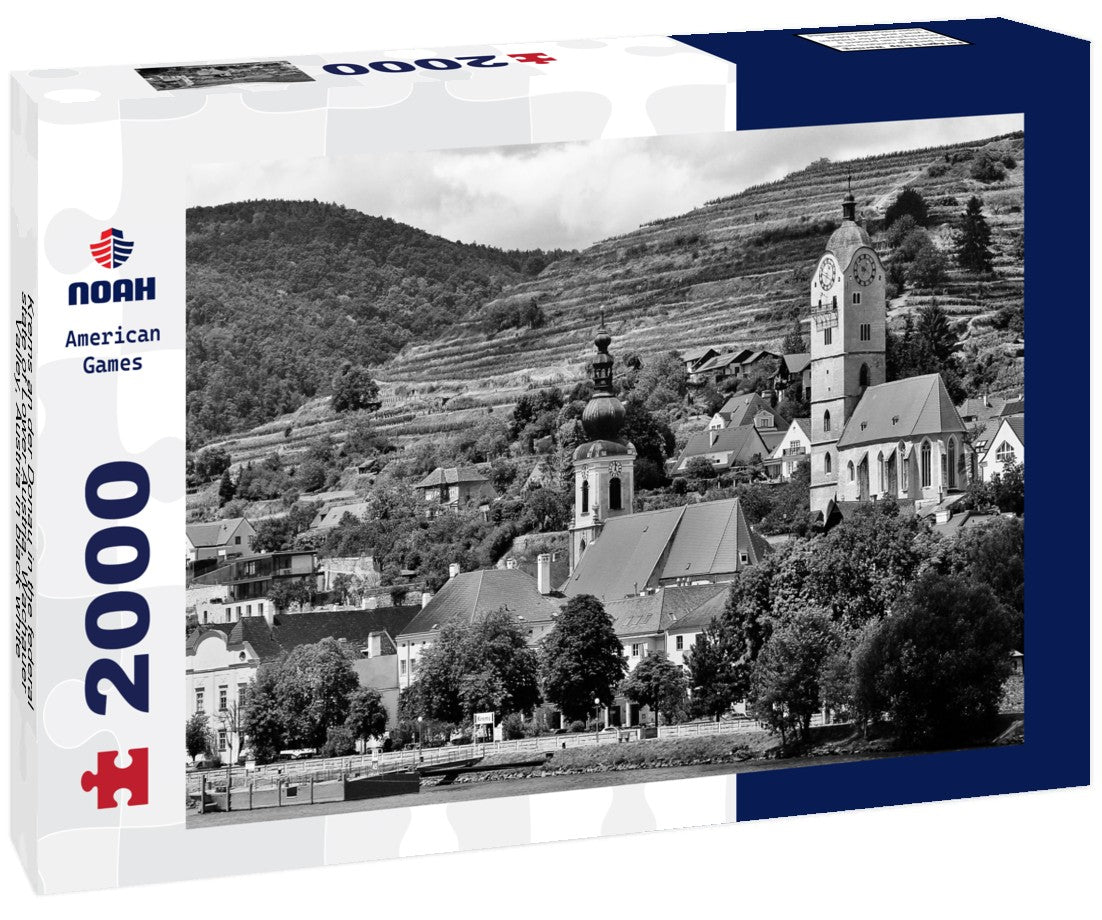 Krems an der Donau in the federal state of Lower Austria, Wachauer Valley, Austria 2000pc PuzzleBlack and White