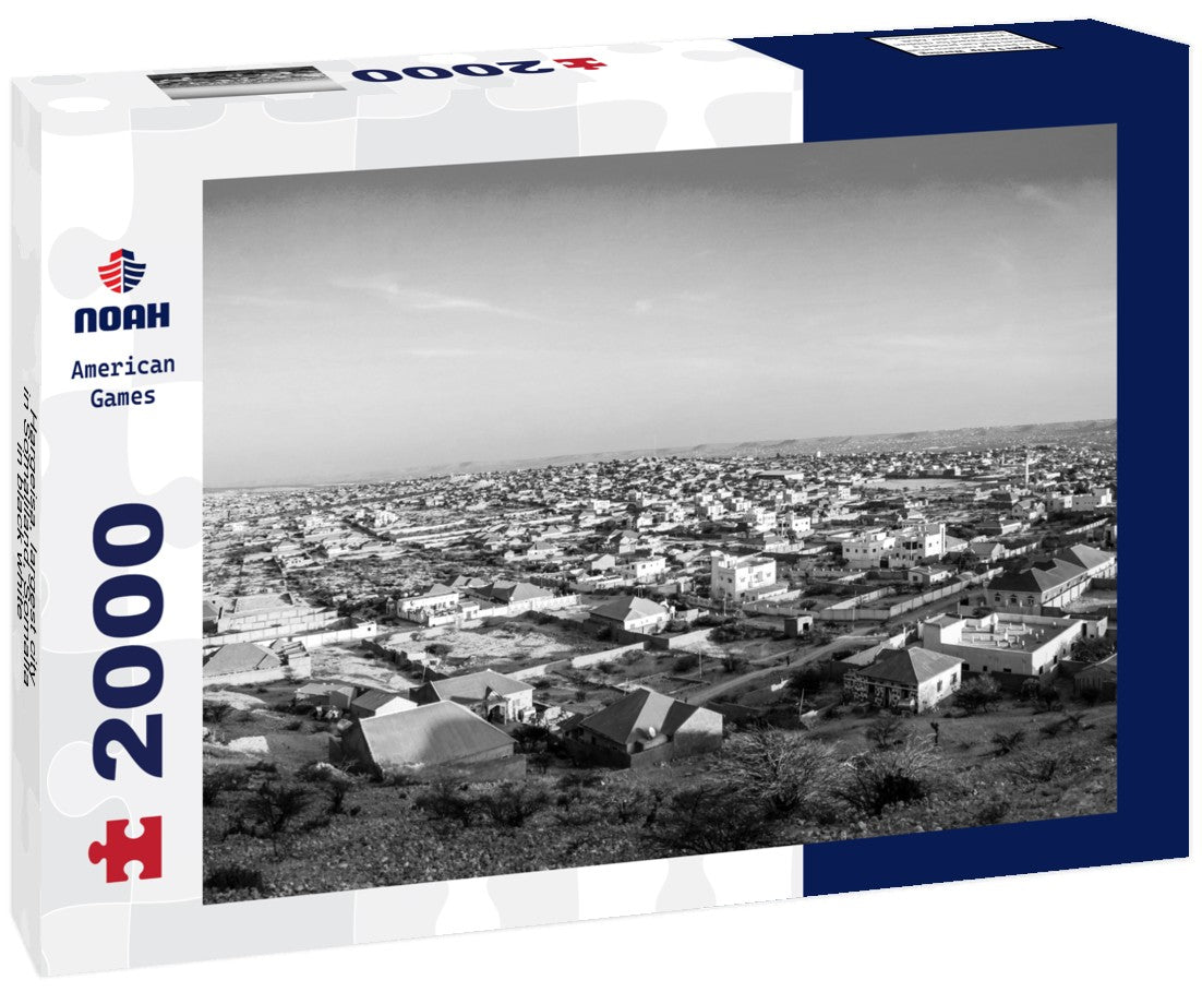Hargeisa, largest city in Somaliland, Somalia 2000pc PuzzleBlack and White