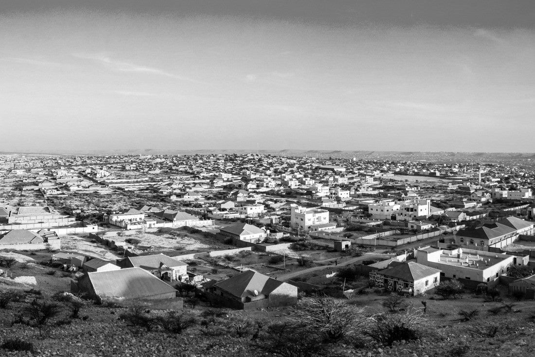 Noah Jigsaw Puzzle Hargeisa, largest city in Somaliland, Somalia in black white 2000 pieces