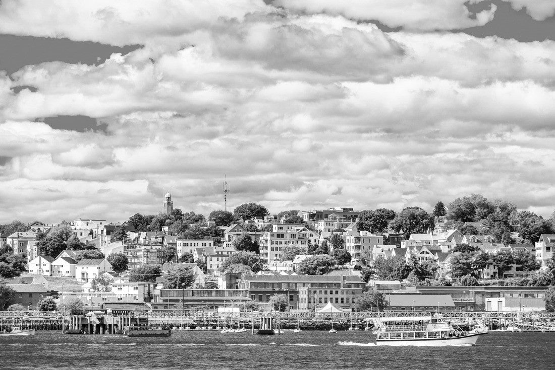 Portland, Maine, USA coastal towns 2000pc PuzzleBlack and White
