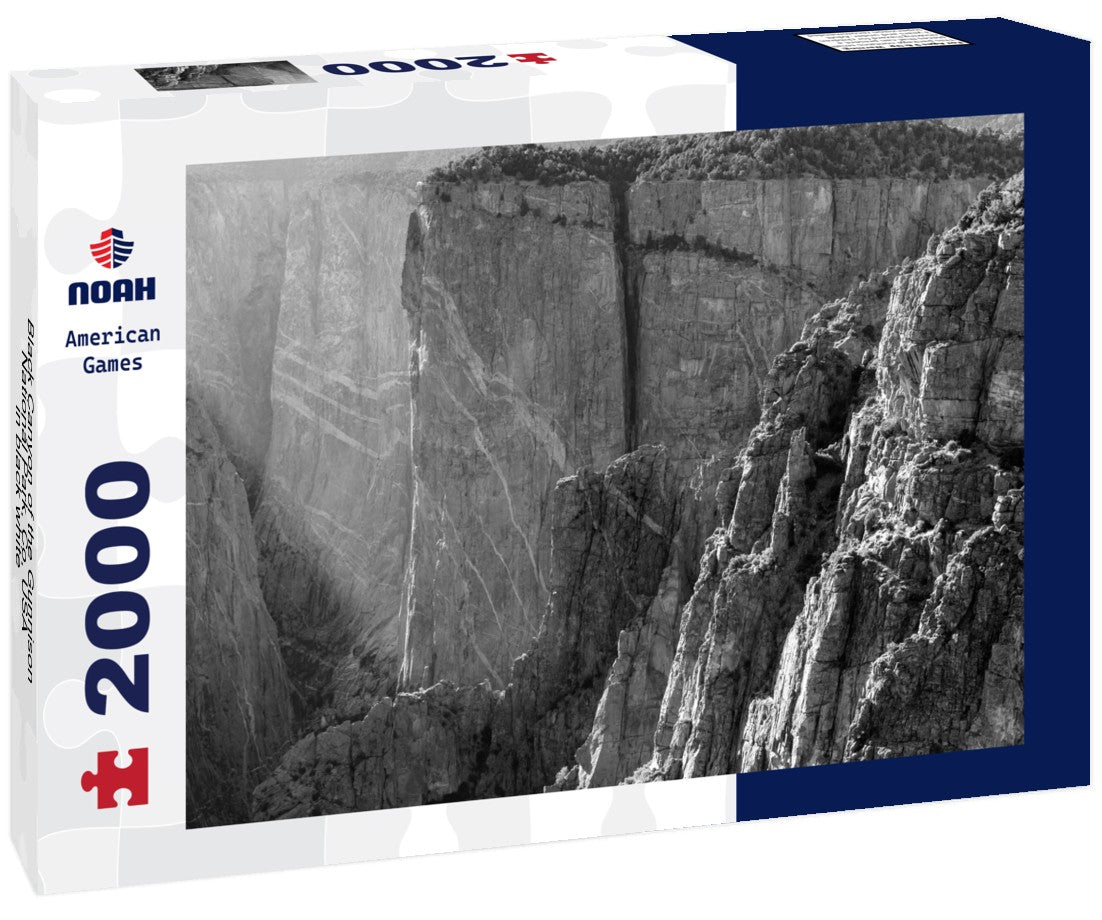 Black Canyon of the Gunnison National Park, Co, USA 2000pc PuzzleBlack and White