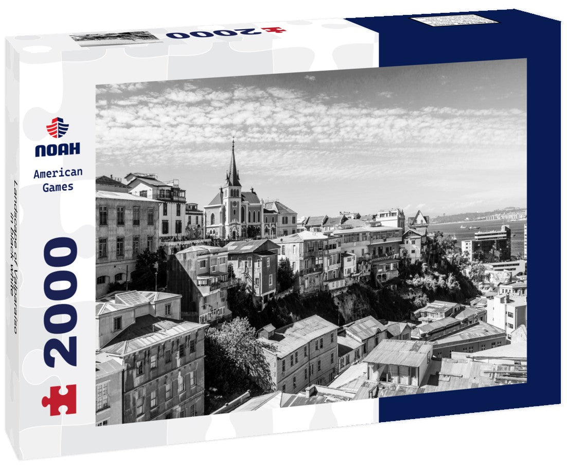 Landscape of Valparaíso 2000pc PuzzleBlack and White