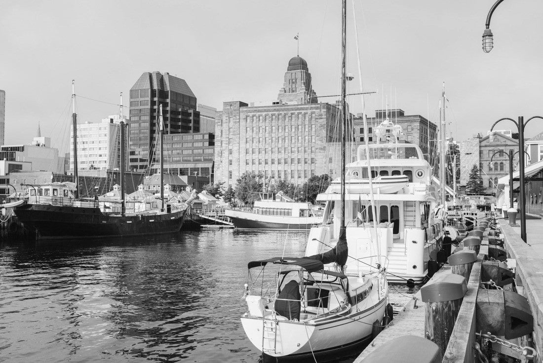 Noah Jigsaw Puzzle Architecture of Halifax, Nova Scotia. Halifax, Nova Scotia, Canada in black white 2000 pieces