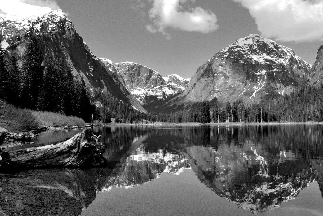 Noah Jigsaw Puzzle Nooya Lake in Misty Fjords National Monument in black white 2000 pieces