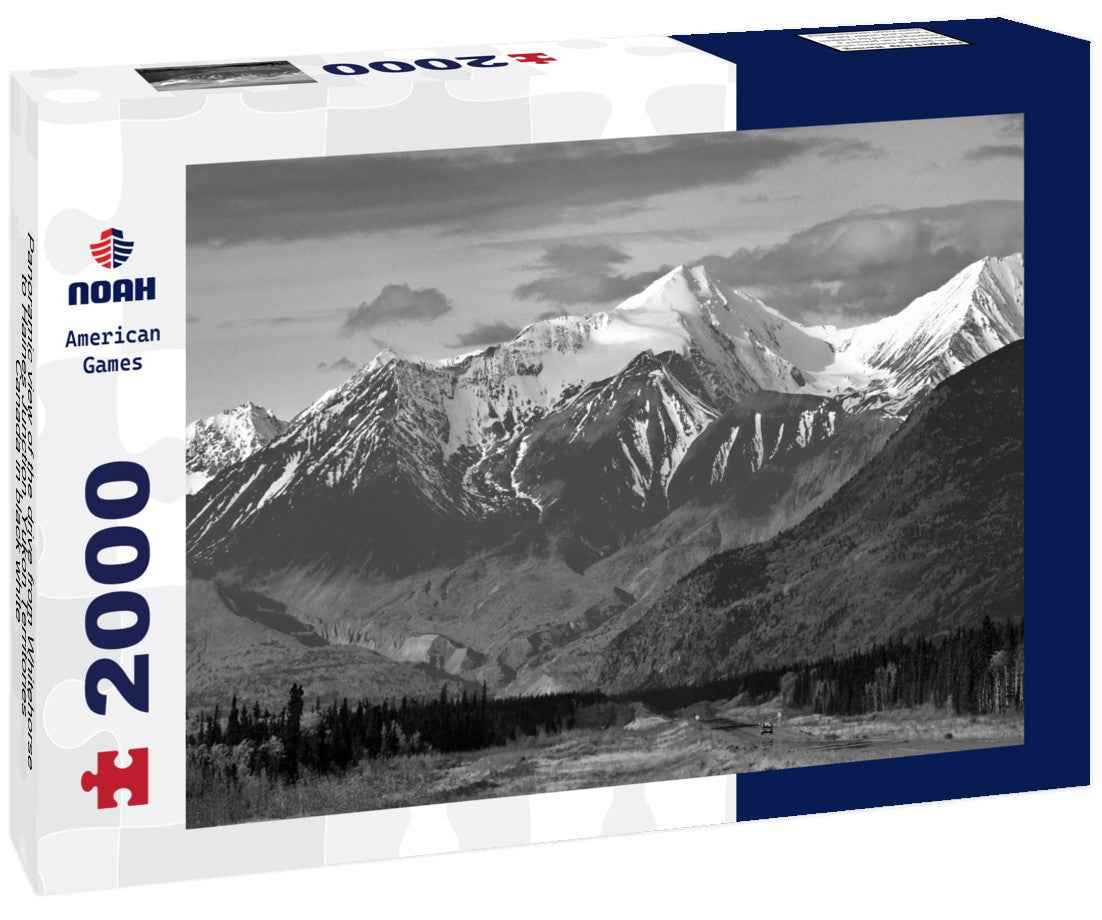 the drive from Whitehorse to Haines Junction, Yukon Territories, Canada 2000pc PuzzleBlack and White