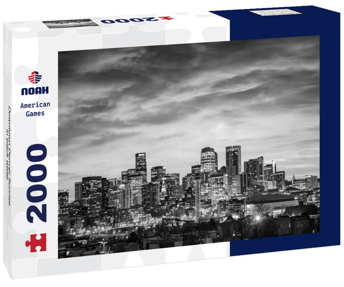 Downtown Denver Sunrise 2000pc PuzzleBlack and White