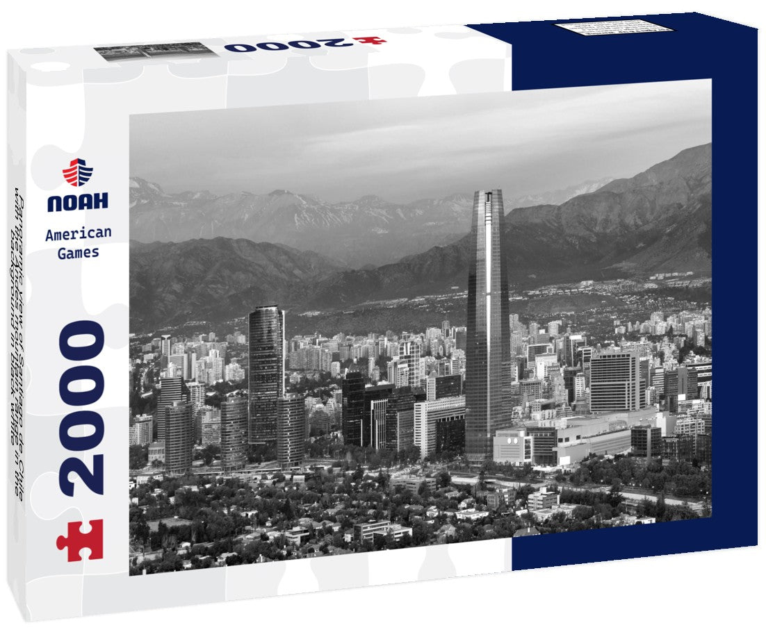 Santiago de Chile with the Andes mountain range in the background 2000pc PuzzleBlack and White