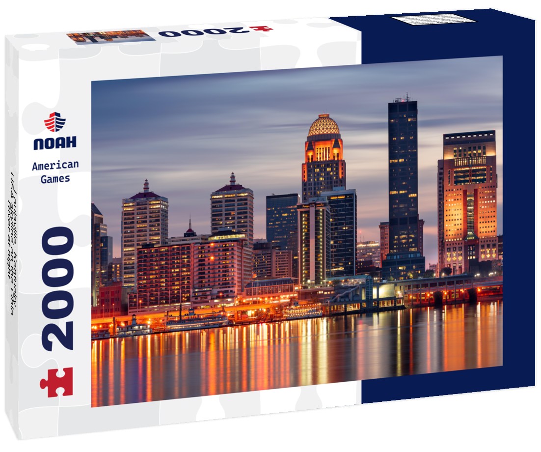 Louisville, Kentucky, USA skyline on the Ohio River at night 2000pc Puzzle